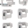 6Pcs Mounting Clamps Camper Shell Clamps Truck Cap Clamps Universal for Toyota Ford Dodge Chevy Aluminum Pick up Bed Canopy Topper Camper Shell Heavy Duty
