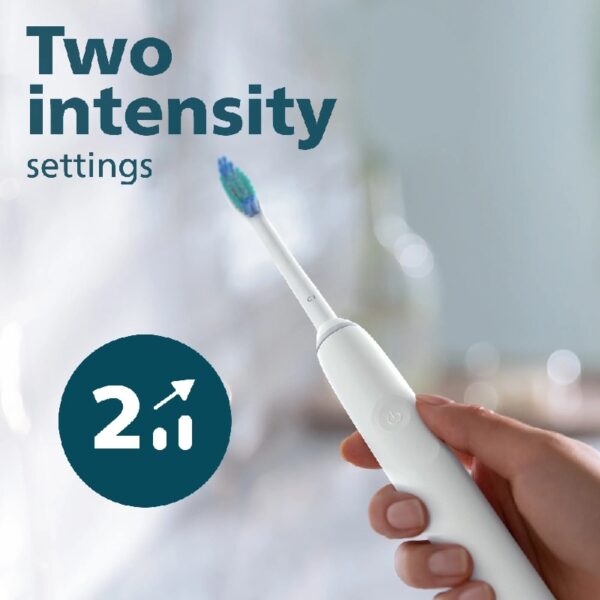 3100 Power Toothbrush, Rechargeable Electric Toothbrush with Pressure Sensor, Black HX3681/04