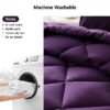 3 Pieces Bed in a Bag Comforter Set Duvet Insert,Reversible,Red/Black,Full Size Comforter Set-200GSM