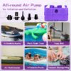 Electric Air Balloon Pump | 3-in-1 Air Pump for Inflatables，Long Animal Twisty Balloon, Foil Balloons, Quick-Fill 110V AC Inflator Deflator Great for Pool Floats Air Mattress Inflatables Purple Color