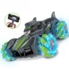 RC Stunt Car with Camera HD 1080P FPV  2.4Ghz Remote Control Car,Electric Carrier Vehicle Monster Spray Trucks for Kids Adults,Green