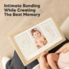 Ash Wood Baby Hand & Footprint Kit - Newborn Keepsake Frame, Personalized Gifts for Girls & Boys, Mother's Day Gift