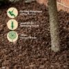 Premium Brown Rubber Mulch Nuggets, 0.8 cu ft