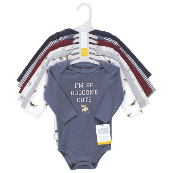 Cotton Long-Sleeve Bodysuits, 7-Pack, Preemie-24 Months