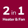 HHF540 Black Turbo Force Power Personal Heater and Fan with Pivoting Head