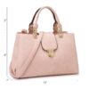 Women Satchel Handbags Top Handle Purse Medium Tote Bag Vegan Leather Shoulder Bag