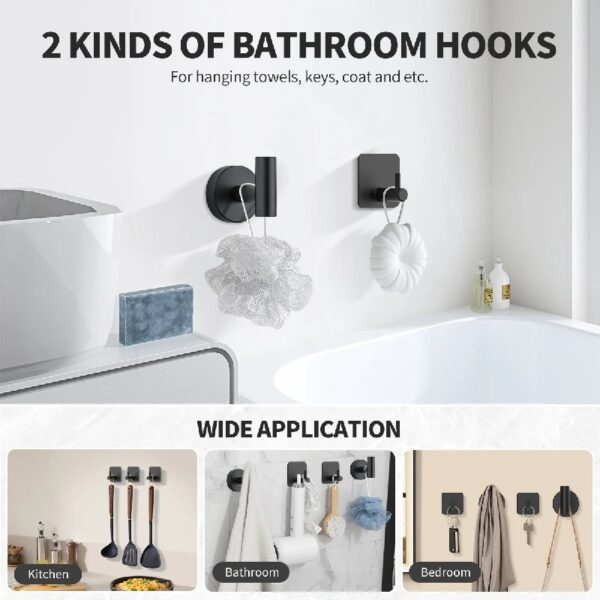 Bathroom Hardware Set, 7 Pieces Bathroom Accessories Set Includes 24
