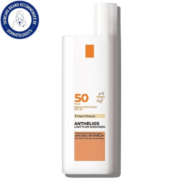Anthelios Tinted Mineral Fluid Sunscreen for Face SPF 50, 1.7 fl oz