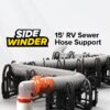 Sidewinder Camper RV Sewer Hose Support - Plastic, Multicolor, 15-Foot (43041)