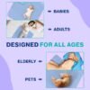 4 Pack 36” x 34” Extra Heavy Absorbency Washable Underpads, Waterproof Nursing Pads Incontinence Bed Pads, Reusable Washable Pee Pads for Dogs, Diaper Changing & Adults, Mattress Protector