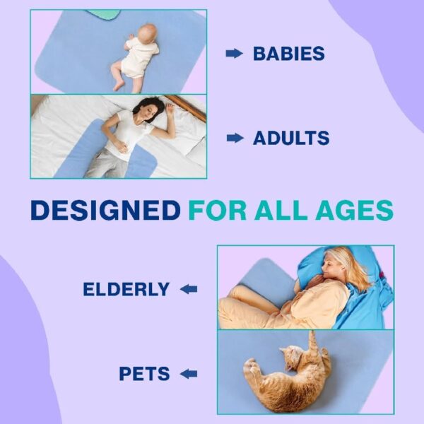 4 Pack 36” x 34” Extra Heavy Absorbency Washable Underpads, Waterproof Nursing Pads Incontinence Bed Pads, Reusable Washable Pee Pads for Dogs, Diaper Changing & Adults, Mattress Protector