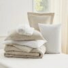 King Size Comforter Set Burnt Orange, 7 Pieces Lightweight King Bedding Sets Boho with Comforter, Sheets, Pillowcases & Shams