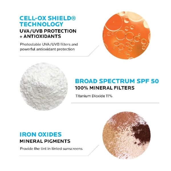 Anthelios Tinted Mineral Fluid Sunscreen for Face SPF 50, 1.7 fl oz