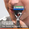 Fusion5 ProGlide Shaving Manual Razor for Men, Razor Handle, 6 Razor Blade Refills, FlexBall Razor Handle and Precision Trimmer for Men
