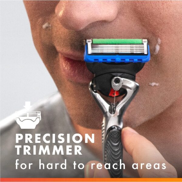 Fusion5 ProGlide Shaving Manual Razor for Men, Razor Handle, 6 Razor Blade Refills, FlexBall Razor Handle and Precision Trimmer for Men