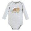 Cotton Long-Sleeve Bodysuits, 5-Pack, Newborn- 24 Months