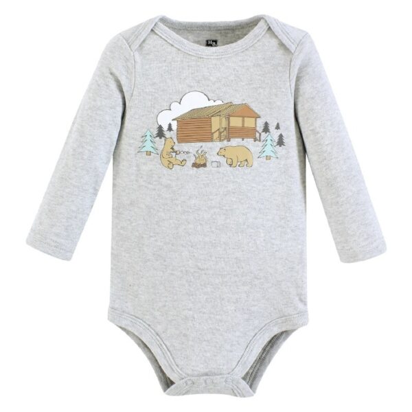 Cotton Long-Sleeve Bodysuits, 5-Pack, Newborn- 24 Months