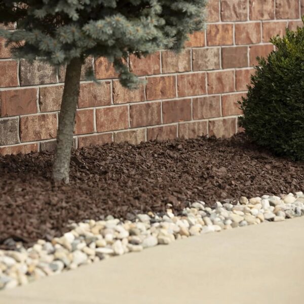 Premium Brown Rubber Mulch Nuggets, 0.8 cu ft
