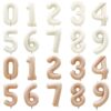 40 inch US Version verslarge digital aluminum foil balloon cream caramel color number 0-9 birthday party festival decoration