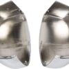 Pair Chrome Side View Upper Mirror Top Half Caps Fit for 2007-2014 Chevy Silverado GMC Sierra Avalanche Tahoe Suburban Left & Right