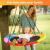 Tree Swing for Kids, 40'' Outdoor Swing Backyard Playground Outdoor Toys for 3 4 5 6 7 8 9 10 Year Old Girls Boys