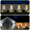Solar Lights Outdoor, 4 Pack Waterproof LED Lights for Outdoor Decor Yard Garden Landscape Pathway
