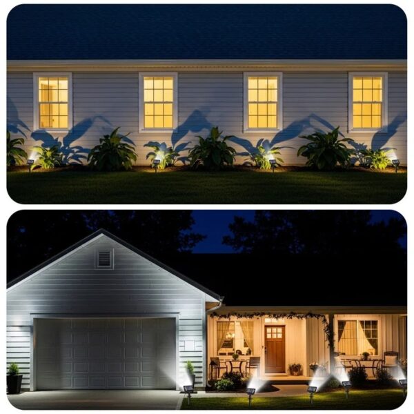 Solar Lights Outdoor, 4 Pack Waterproof LED Lights for Outdoor Decor Yard Garden Landscape Pathway