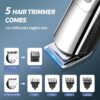 Mens Hair Clipper, 16 in 1 Hair Grooming Kit IPX7 Waterproof Beard Trimmer USB Rechargeable Groomer Wet/Dry