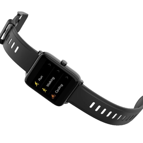 Vibe Lite Smartwatch (Black) with Sleep Monitor/ Notifications/ GPS/ Workout Tracker/ Water Resistant