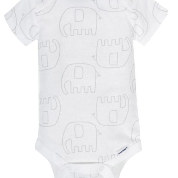 Assorted Short Sleeve Onesies Bodysuits, 8pk (Baby Boy or Baby Girl Unisex)
