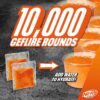 Pro Gelfire Raid Blaster, 10,000 Rounds, 800 Round Hopper, Eyewear, For Ages 14+