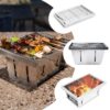 Stainless Steel Folding Grill, Outdoor BBQ Grill for Camping, Beach Barbecue, Picnics and Beach Party