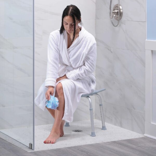 Bathroom Safety Shower Tub Bench Chair, Gray