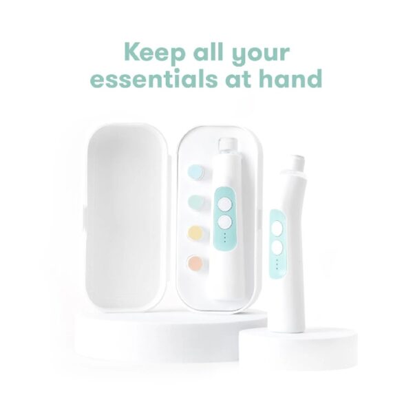 Electric Nail File and Buffer Set, Fingernail Clippers Alternative for Newborn to Toddler