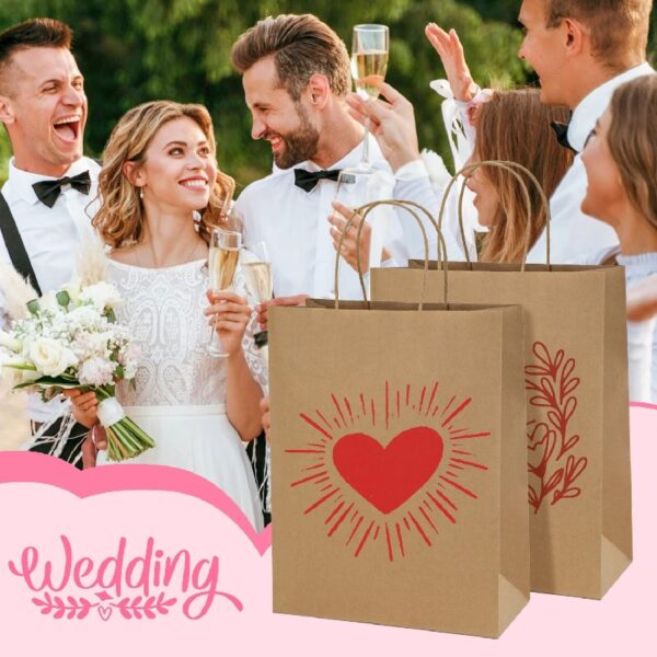BagDream Brown Paper Gift Bags with Handles Kraft Paper Shopping Bags for Business, Shopping, Grocery, Retail, Birthday Party, Merchandise, 10x5x13, 100 Pack