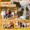 Drone with Dual 4K HD Cameras, FPV Foldable Drone for Kids Adults RC Quadcopter for Beginners with 2 Batteries and Carrying Case, Gray