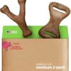2-Pack Fishbone/Wishbone Durable Dog Chew Toys, Real Fish, Real Bacon, Large