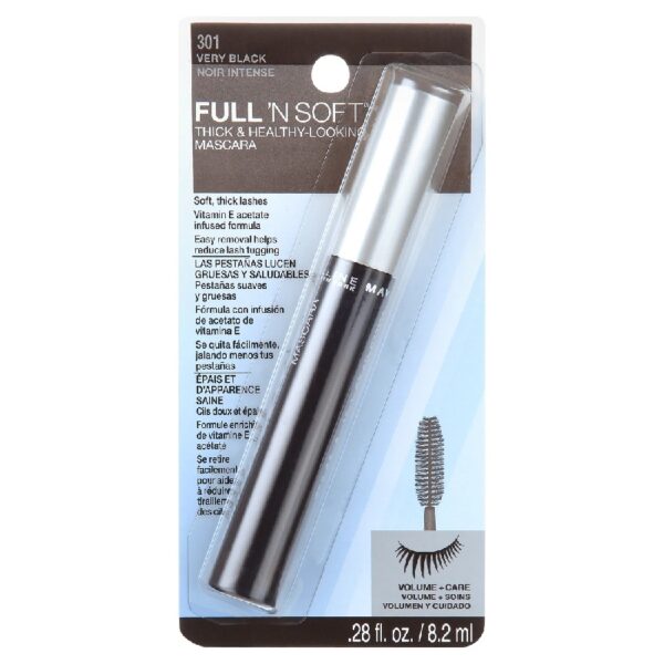 (3 pack) Full 'N Soft Washable Mascara, Very Black, 0.28 fl. oz.