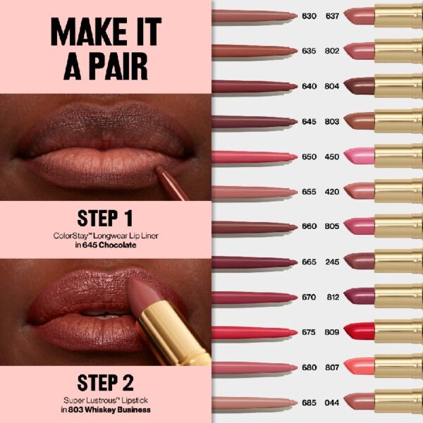 (3 pack) ColorStay Longwear Lip Liner Pencil, 680 Blush, 0.01 oz