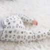 Baby Boy or Baby Girl Pants Set, 5 Pack, Grey Safari Animals