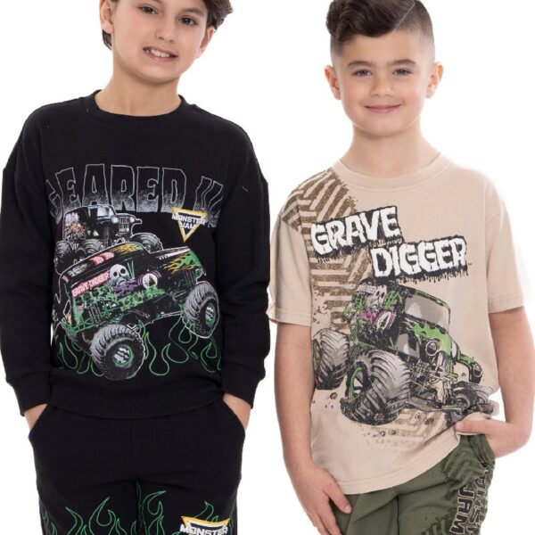 Boys' Grave Digger Graphic Tee and Shorts Set, 2-Piece, Sizes 4-10