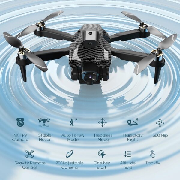 RC Mini Drone with Camera Kids Adults, Foldable 4K Quadcopter FPV Video HD Drones for Beginners, Christmas Gifts Toys for Kids Boys