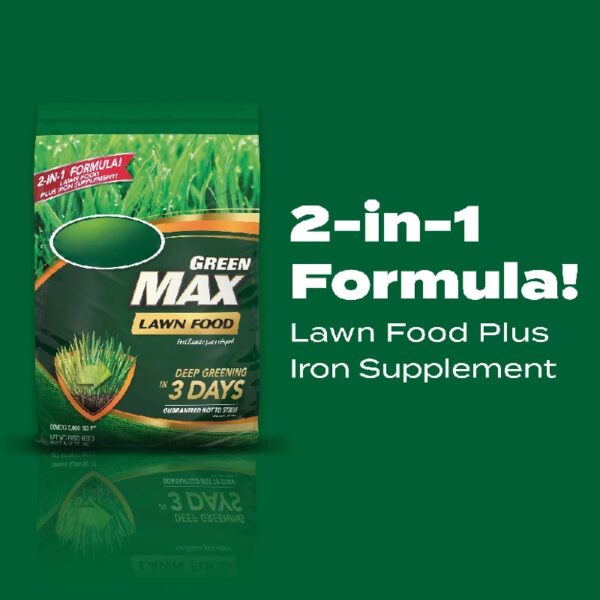 Green Max Lawn Food, Fertilizer Plus Iron Supplement, 5,000 sq. ft., 16.67 lbs.