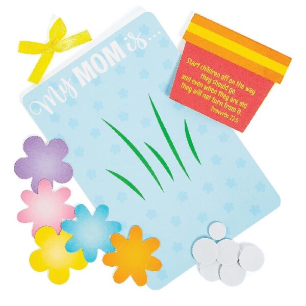 Fun Express 3D Religious Mother’s Day Flower Craft Kit - Makes 48