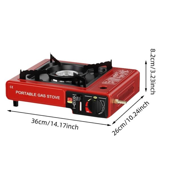 Portable Outdoor Gas Grill - Stainless Steel Tabletop BBQ Grill for Camping, Backyard, Picnic, Travel - Compact Propane Grill with Burner for Tailgating & Boat Parties