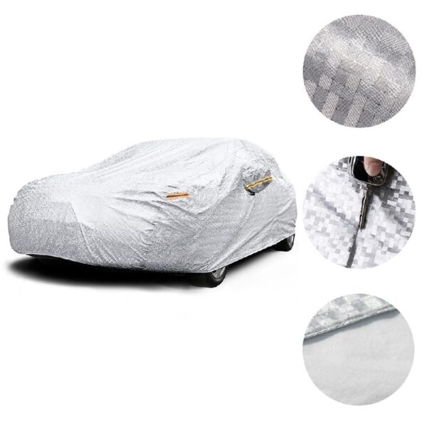 Heavy Duty Waterproof Full Car Cover All Weather Protection Outdoor Indoor Use UV Dustproof for Auto,SUV,Sedan