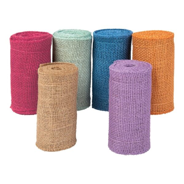 Love, Laugh, Craft Jute Burlap Roll Precut, 6