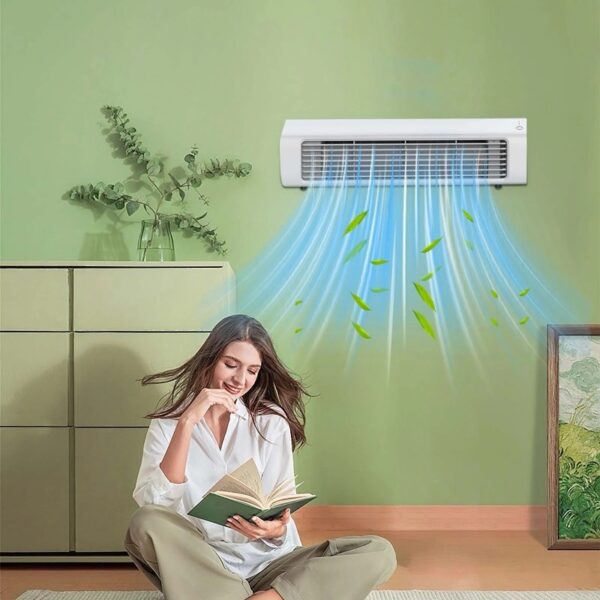 Wall Mounted Air Conditioner,Flat Wall Mounted Air Conditioner,Wall Air Conditioner,Heater and Fan Combo with Digital Display,Remote For Home/Office/Bedroom