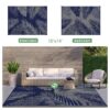 6'x9' Outdoor Rugs Patio Waterproof Outside Mat Reversible Plastic Camping Carpet,Black & Brown