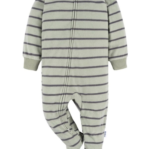 Baby and Toddler Neutral Microfleece Blanket Sleeper Pajamas, 3-Pack, Sizes 0/3M-5T